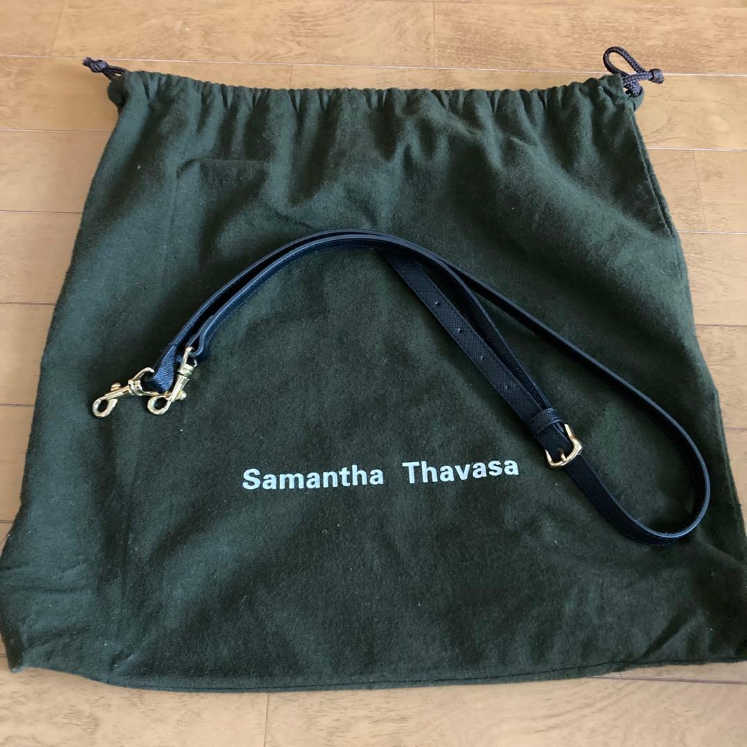 Samantha Thavasa ブラックレザーハンドバッグ