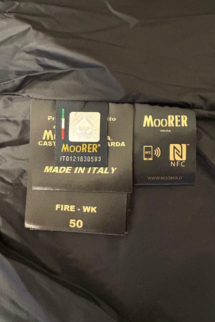 【アン】MooRER ムーレー FIRE-WK 50 黒 美品