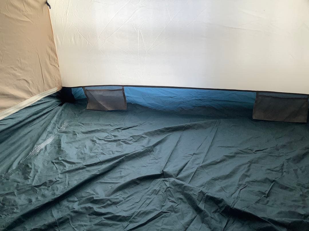 NO.614 ダンロップ／ツーリングテント／R-324／3人用／ライムグリーン