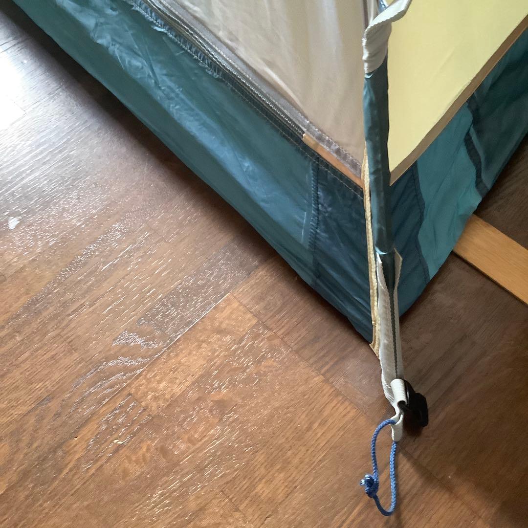 NO.614 ダンロップ／ツーリングテント／R-324／3人用／ライムグリーン