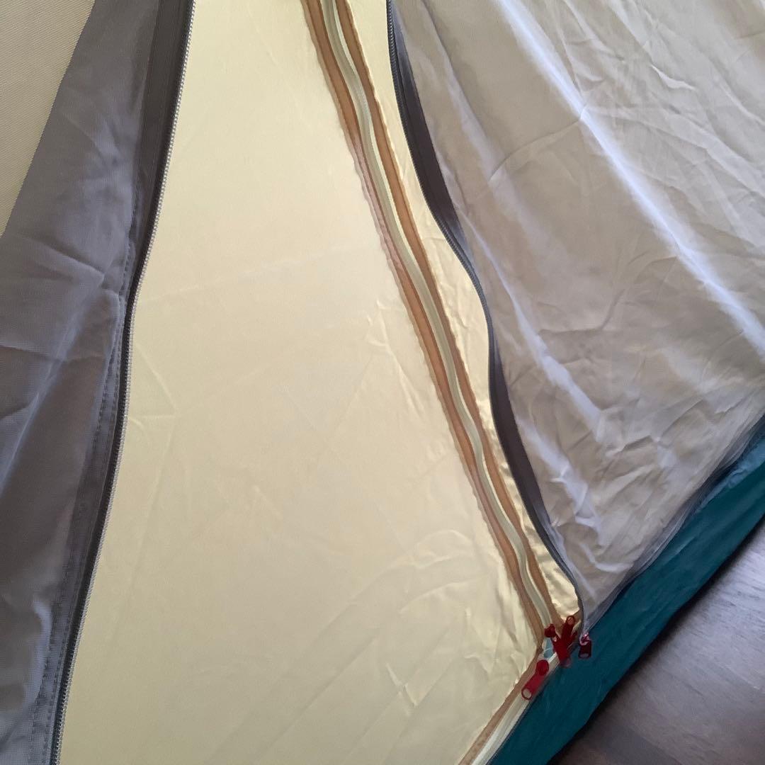 NO.614 ダンロップ／ツーリングテント／R-324／3人用／ライムグリーン