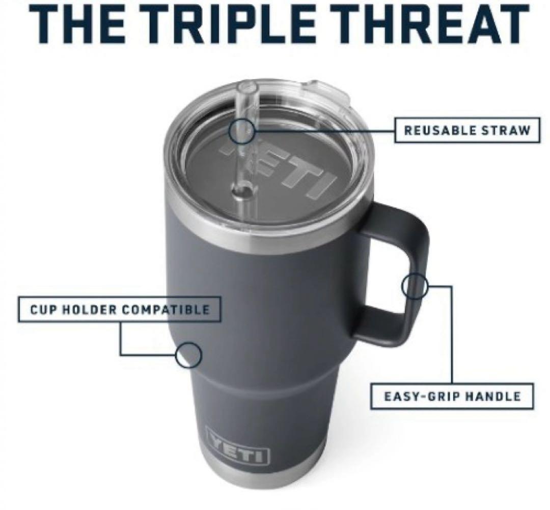 【新品】YETI ランブラー 35oz (1L) ストローマグ シーフォーム