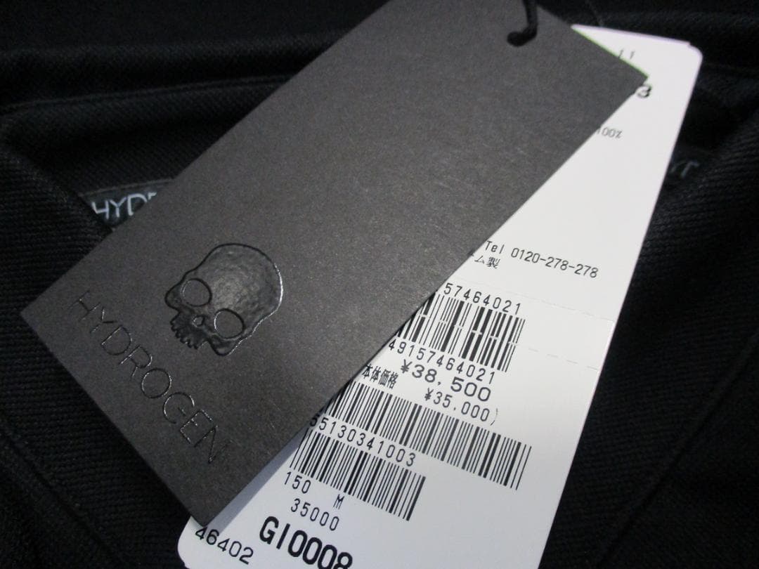 【65%OFFハイドロゲン】ゴルフ★ラバーロゴ・ポロシャツ★未使用M★正規代理店