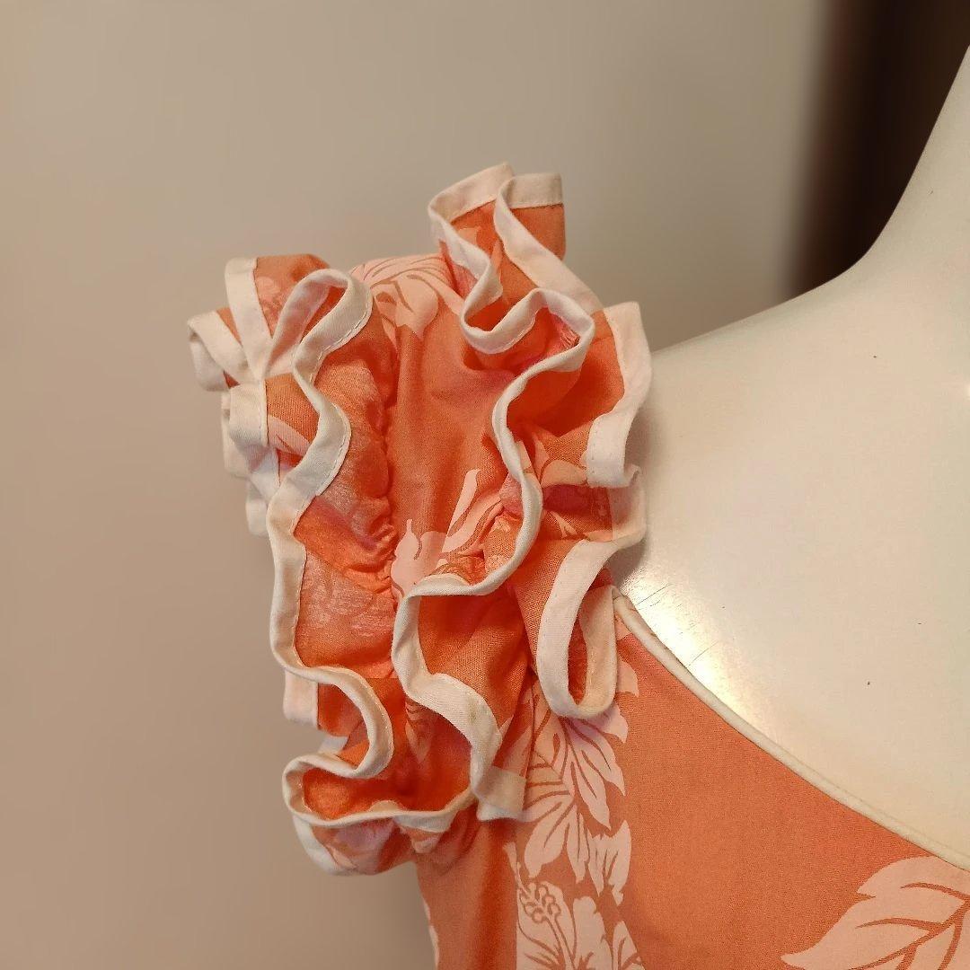 新品CCFashionsフラダンスロングドレス♡ハワイ製♡希少♡ハイビスカス柄