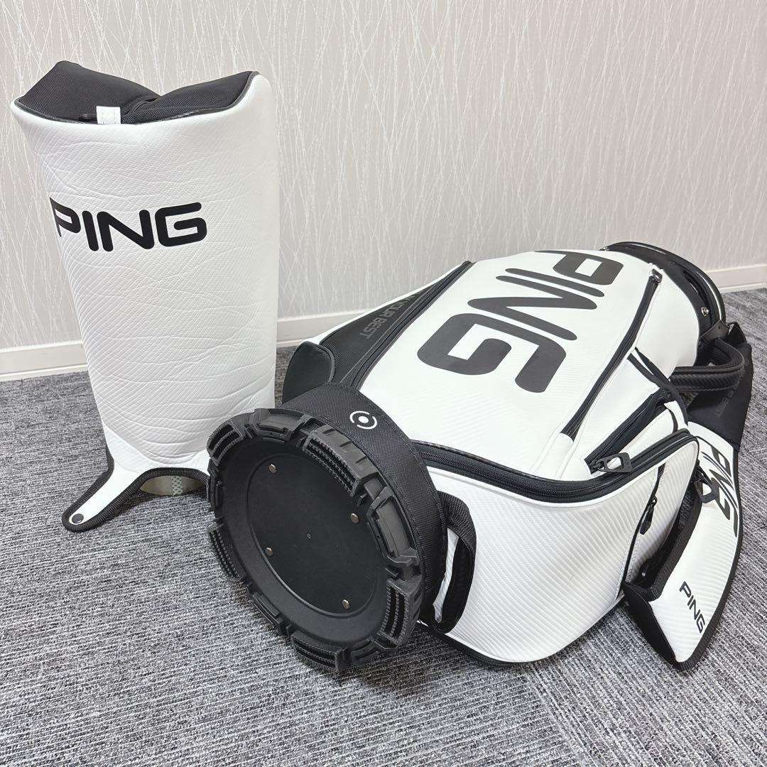 超美品❗️PING 9.5型 キャディバッグ ビックロゴ 大変希少なモデル