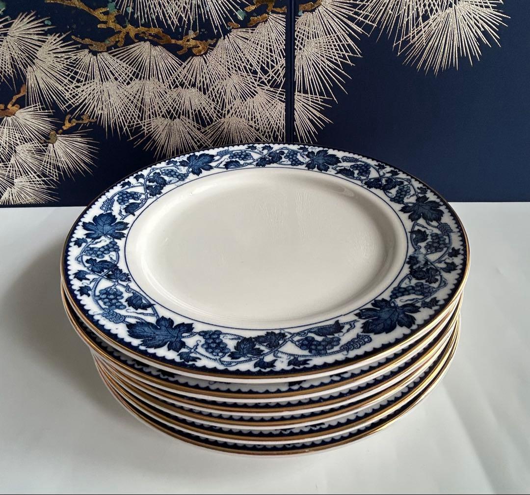 未使用　NIKKO ニッコー　 ダブルフエニックス　葡萄柄 6枚セット