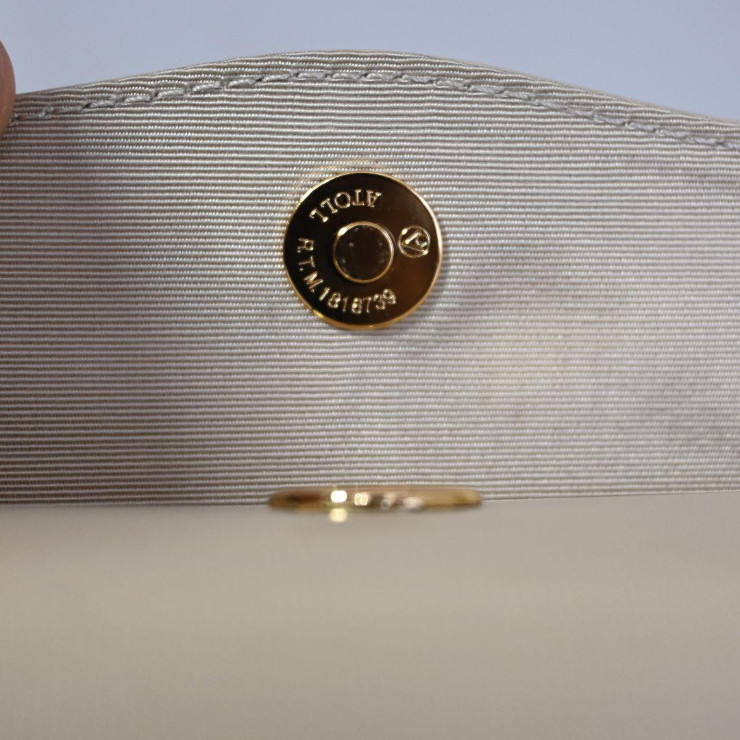 668★ 濱野皮革工藝 HAMANO カーフレザー ハンドバッグ フォーマル