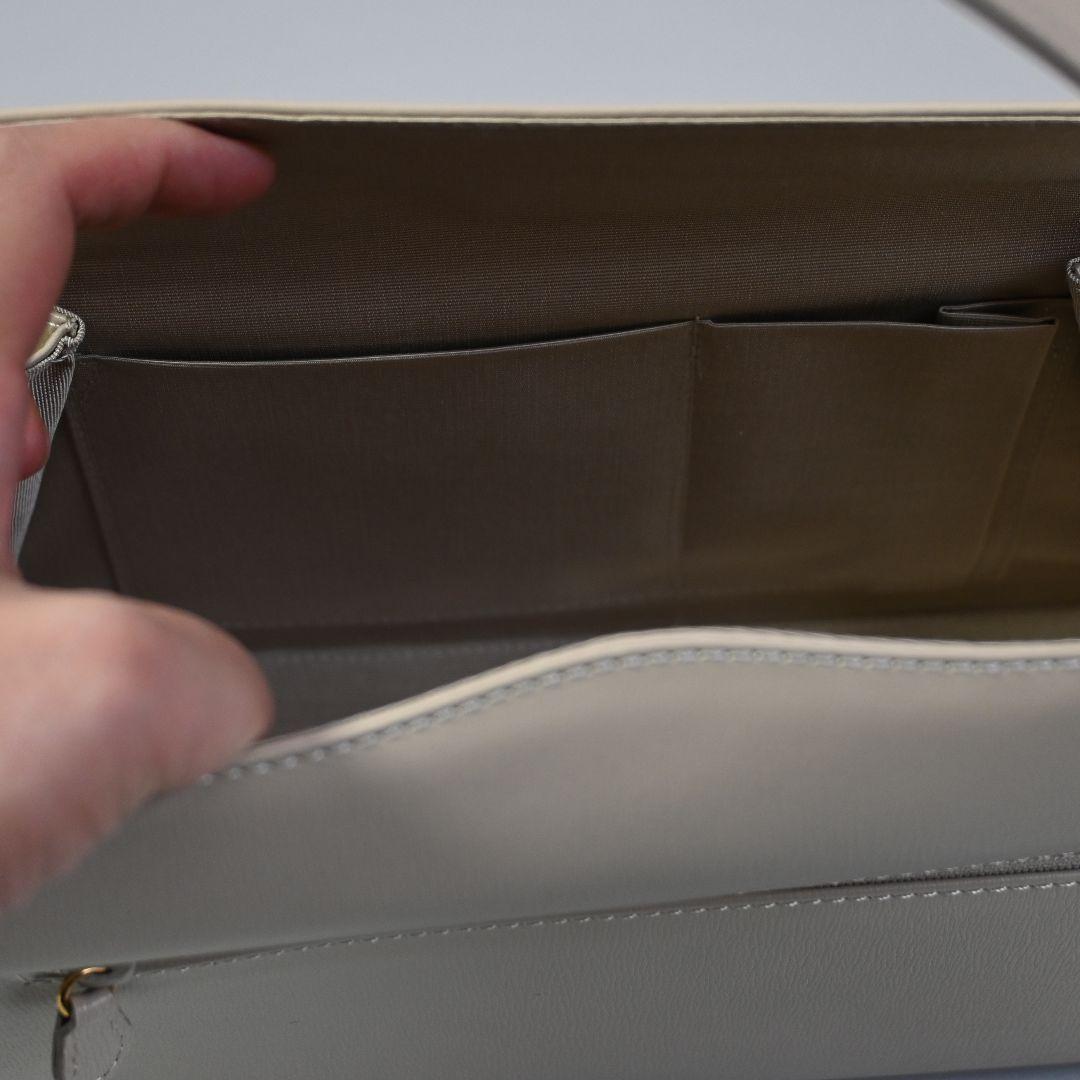 668★ 濱野皮革工藝 HAMANO カーフレザー ハンドバッグ フォーマル