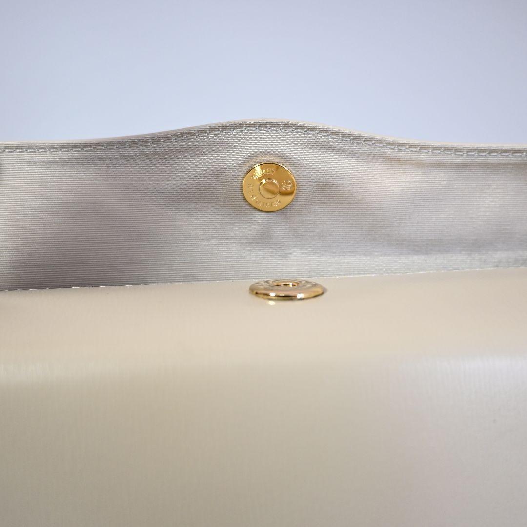 668★ 濱野皮革工藝 HAMANO カーフレザー ハンドバッグ フォーマル