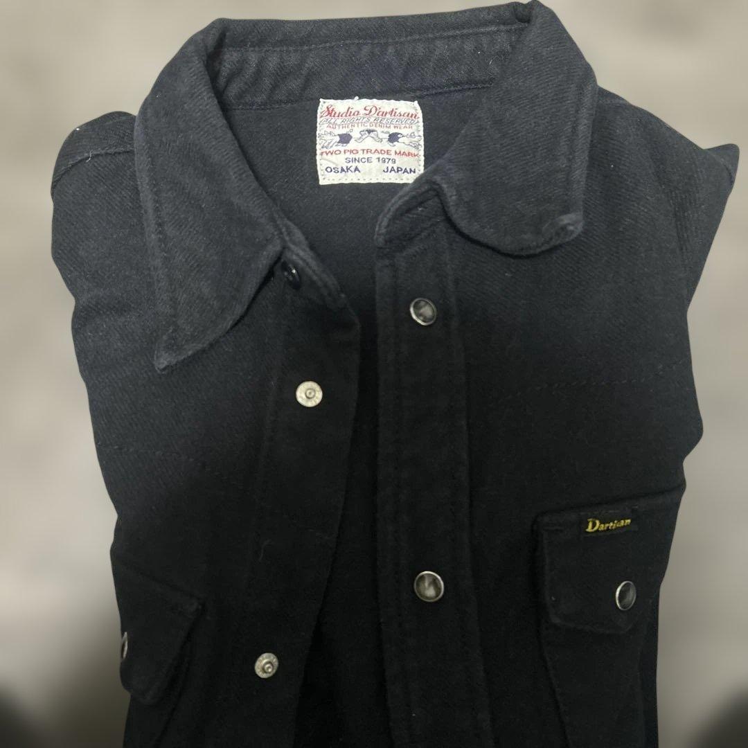 STUDIO D'ARTISAN ブラックデニムジャケット