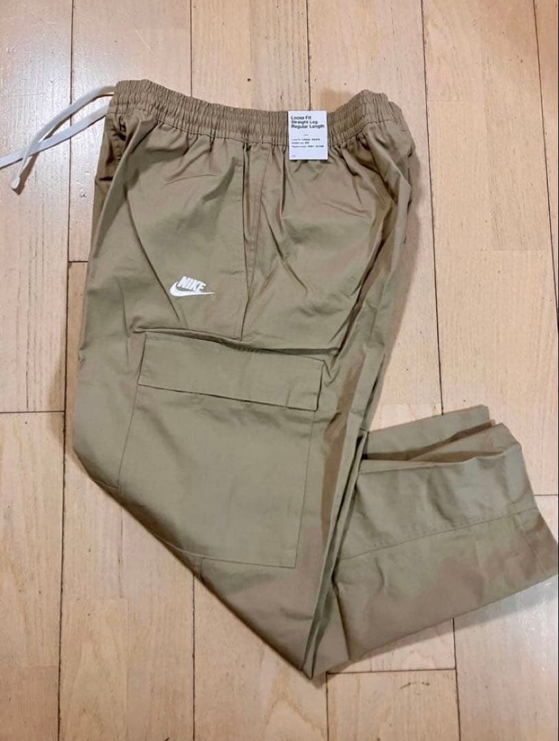 ナイキ NIKE クラブ カーゴウーブンパンツ 新品 L ベージュ ミリタリー