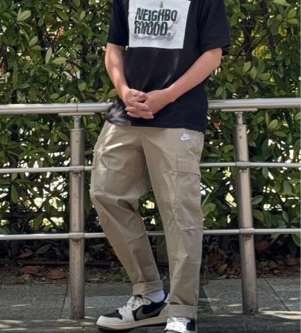 ナイキ NIKE クラブ カーゴウーブンパンツ 新品 L ベージュ ミリタリー
