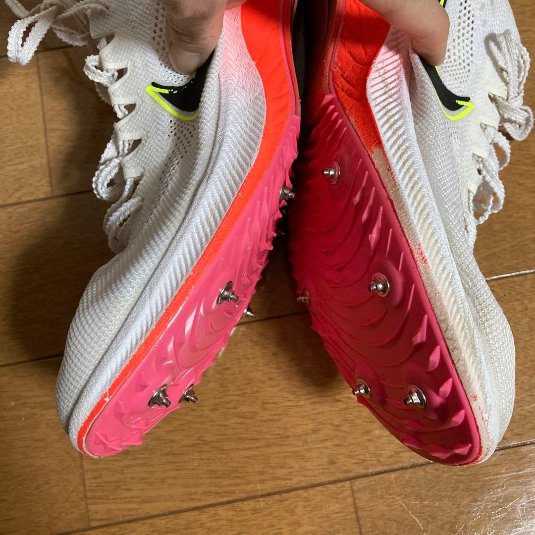 NIKE ドラゴンフライ 27.5cm 白ピンク　陸上