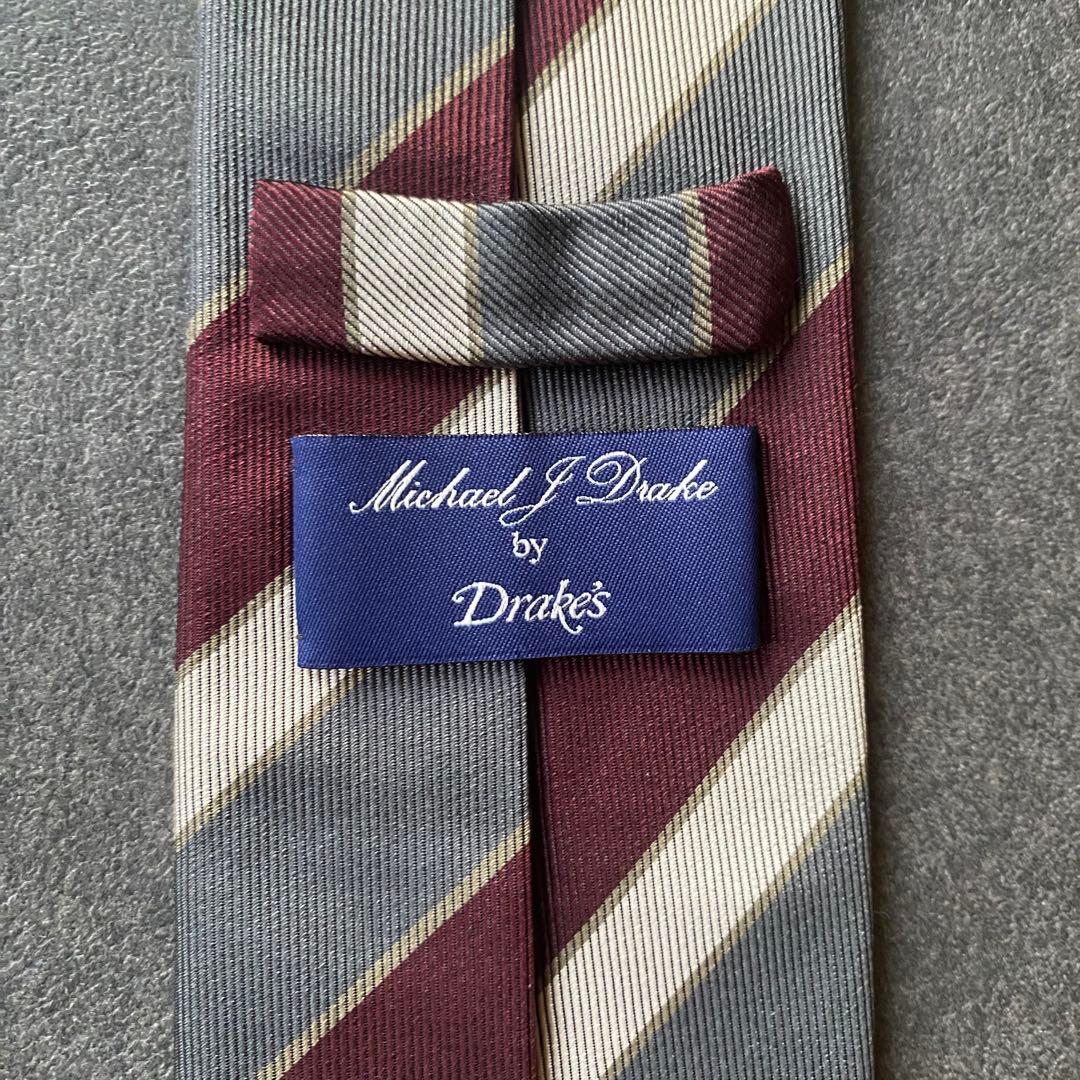 Drake's(ドレイクス) Beams F別注　シルクレジメントタイ