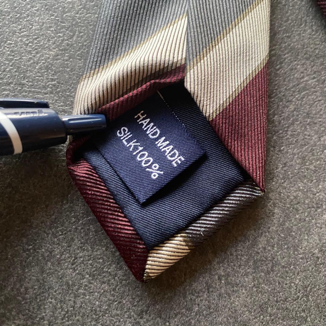 Drake's(ドレイクス) Beams F別注　シルクレジメントタイ