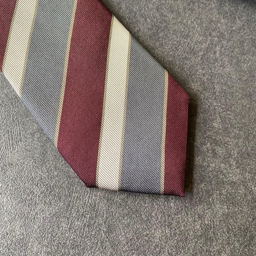 Drake's(ドレイクス) Beams F別注　シルクレジメントタイ