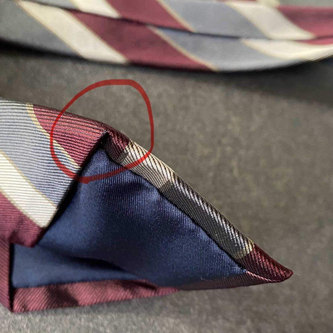 Drake's(ドレイクス) Beams F別注　シルクレジメントタイ