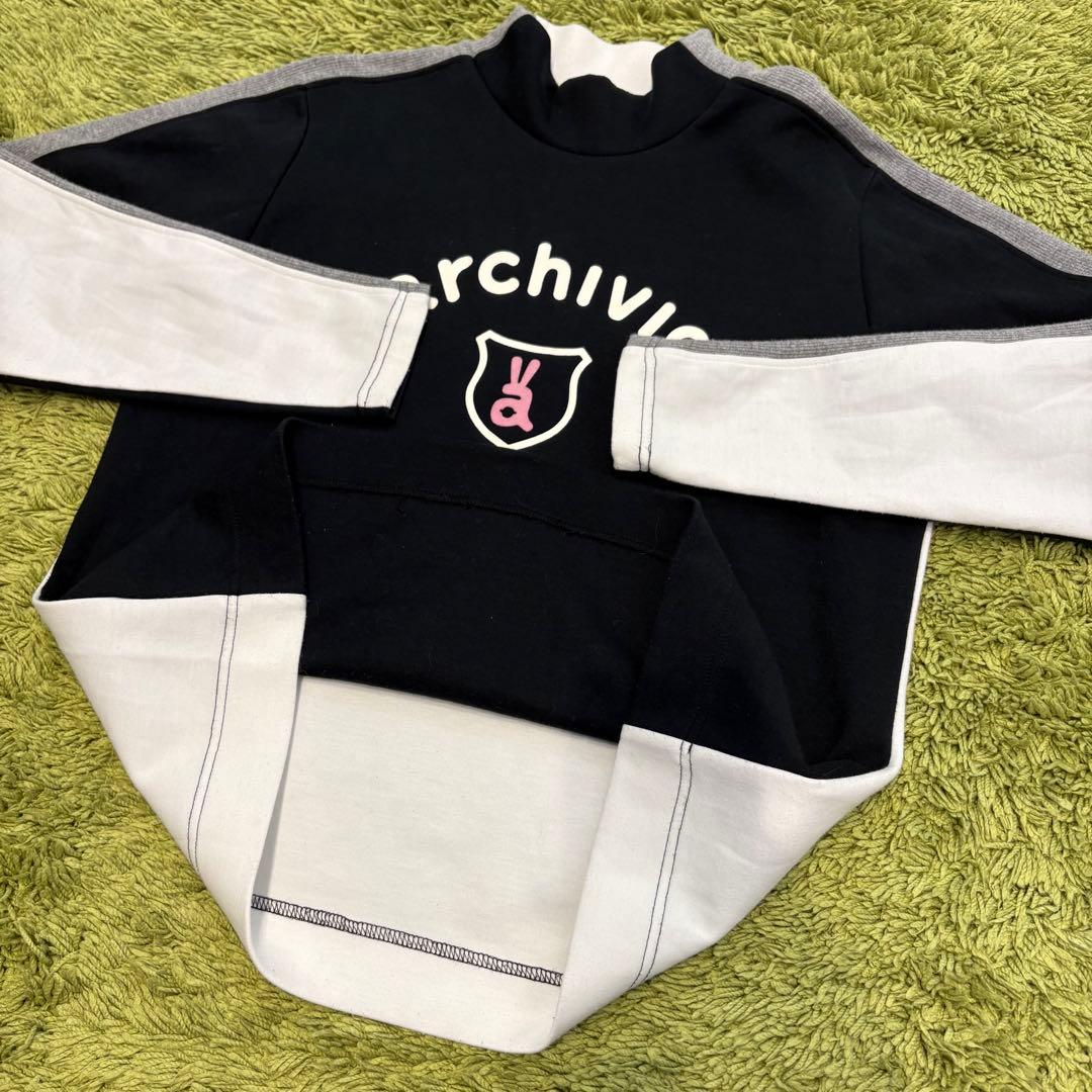アルチビオ archivio 長袖モックネック トレーナー ブラック 40（L）