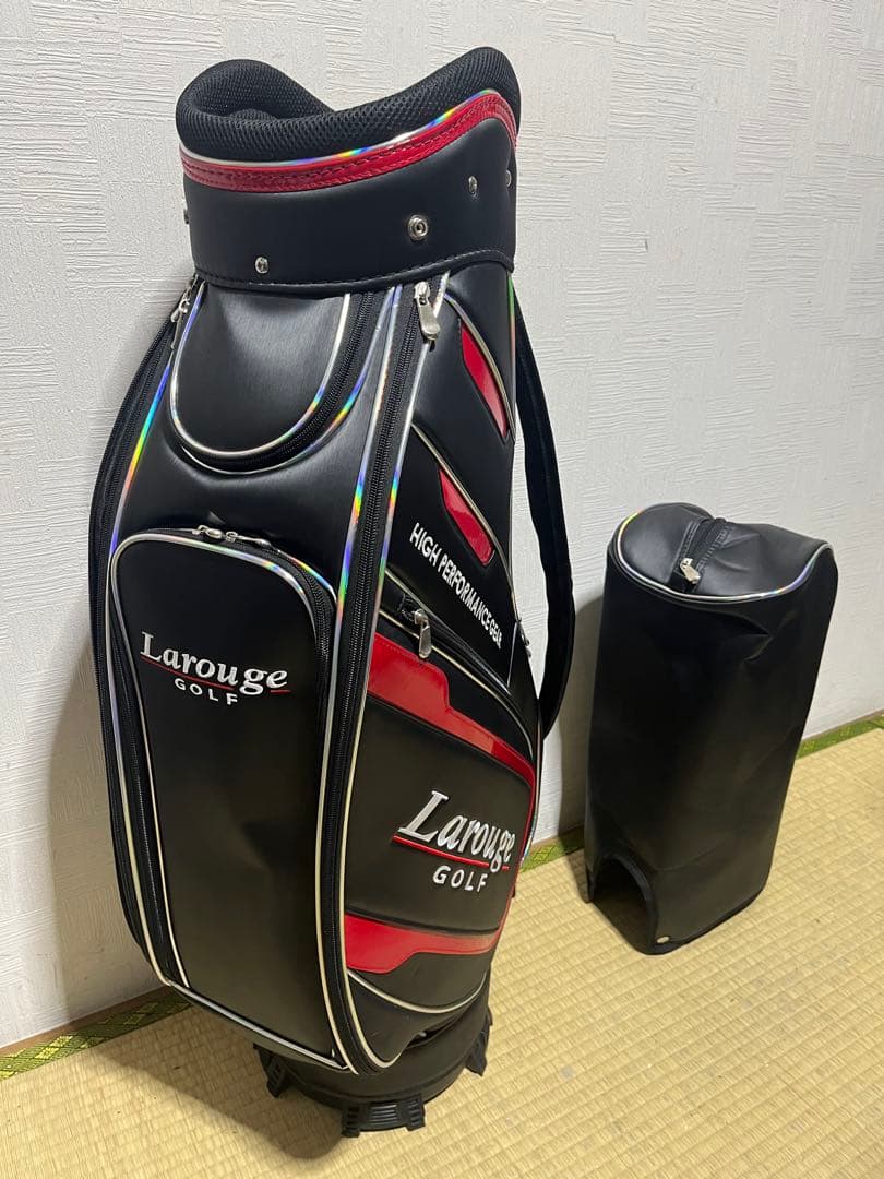 美品！ラルージュ　Larouge Golf キャディバッグ　フードカバー付属