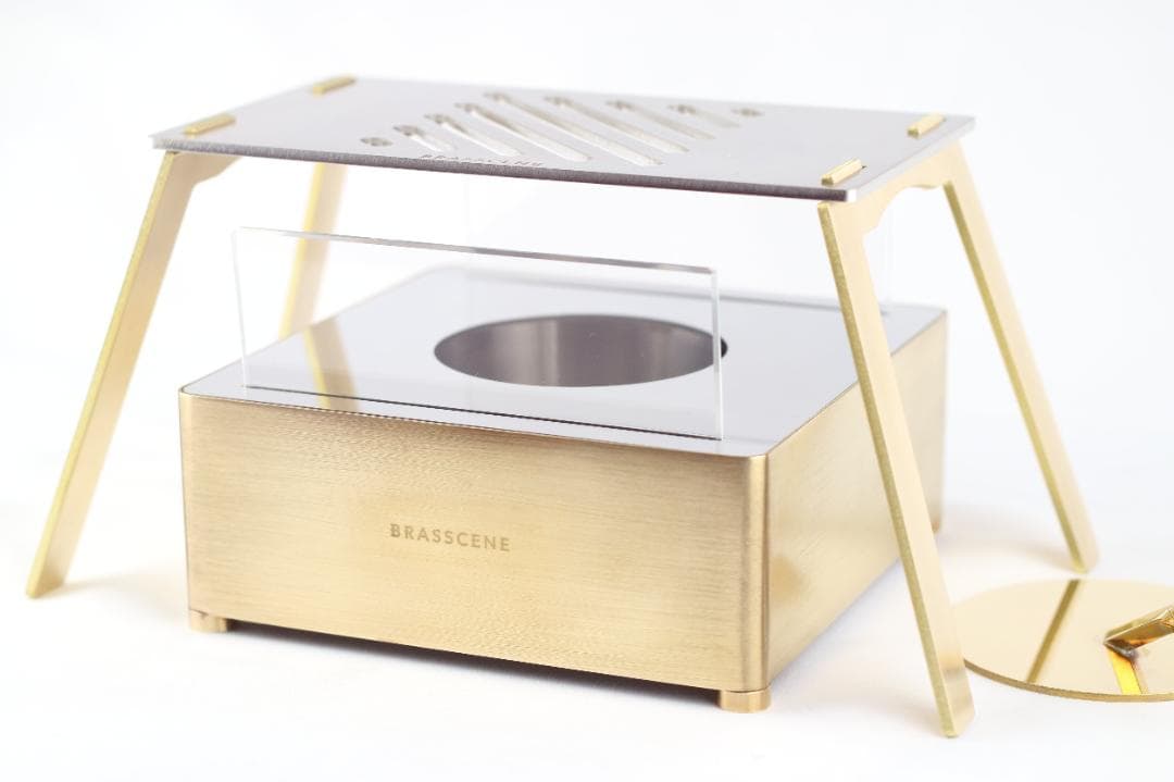 BRASSCENE バイオエタノールランプ クッカースタンド オイル付き