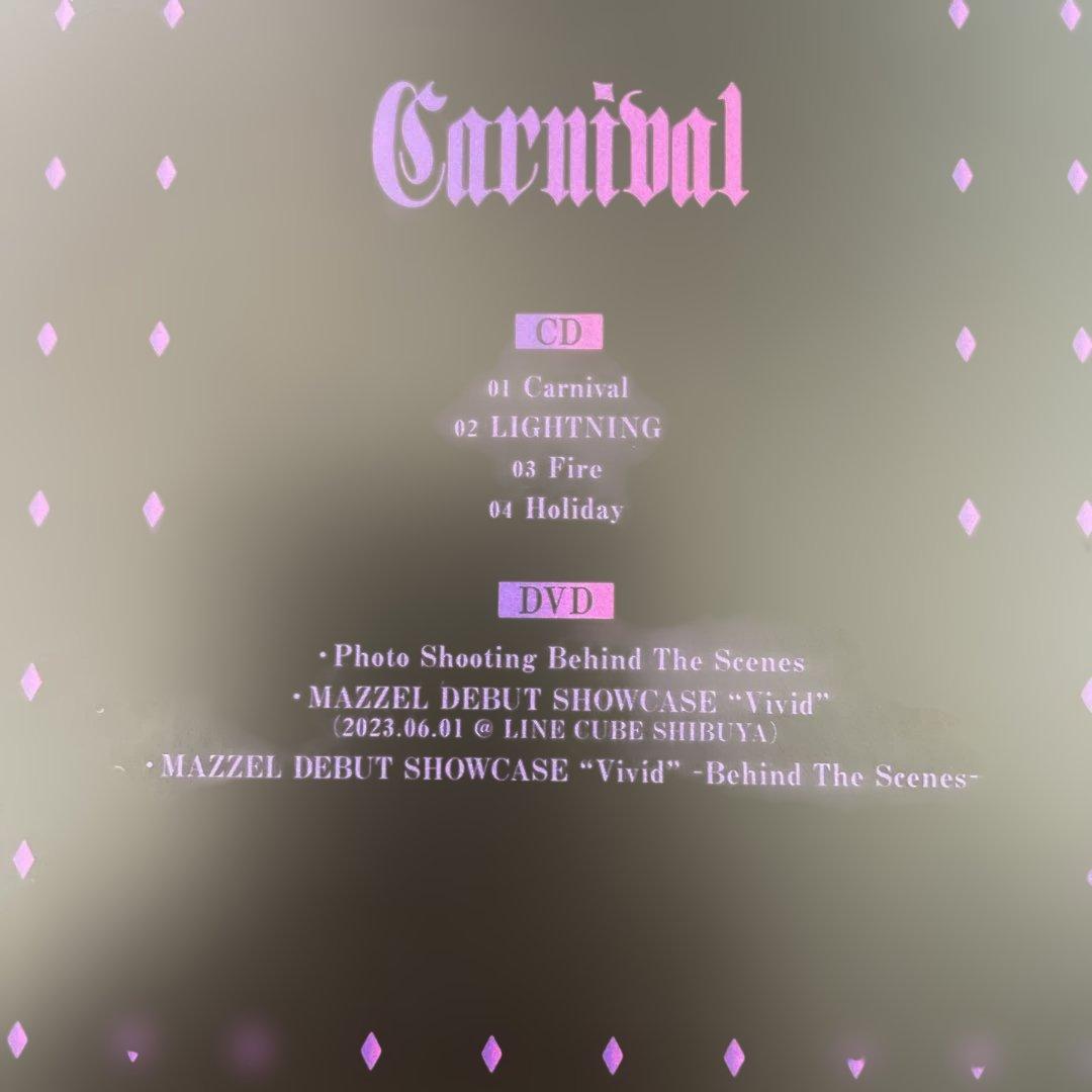 MAZZEL / Carnival デビューショケ・ファンミ映像　CD/DVD