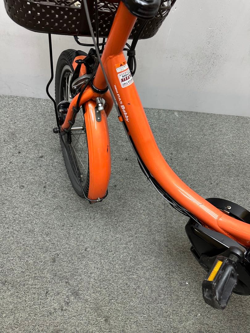 引き取り❗️チャイルドシート付き電動アシスト自転車　ヤマハパスバビー　お買い得品