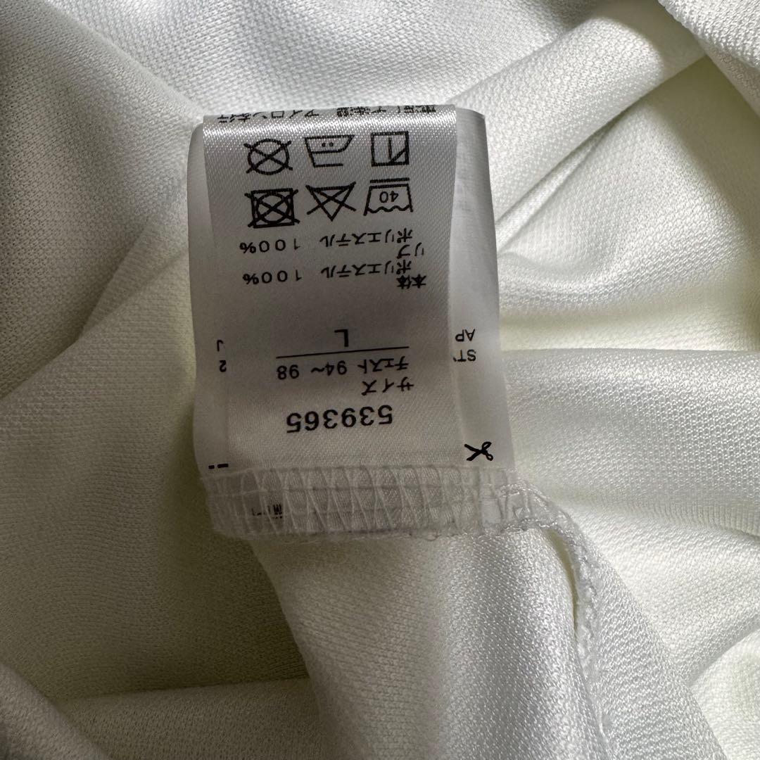 PUMA GOLF プーマゴルフ ビッグロゴ モックネック シャツ ホワイト L