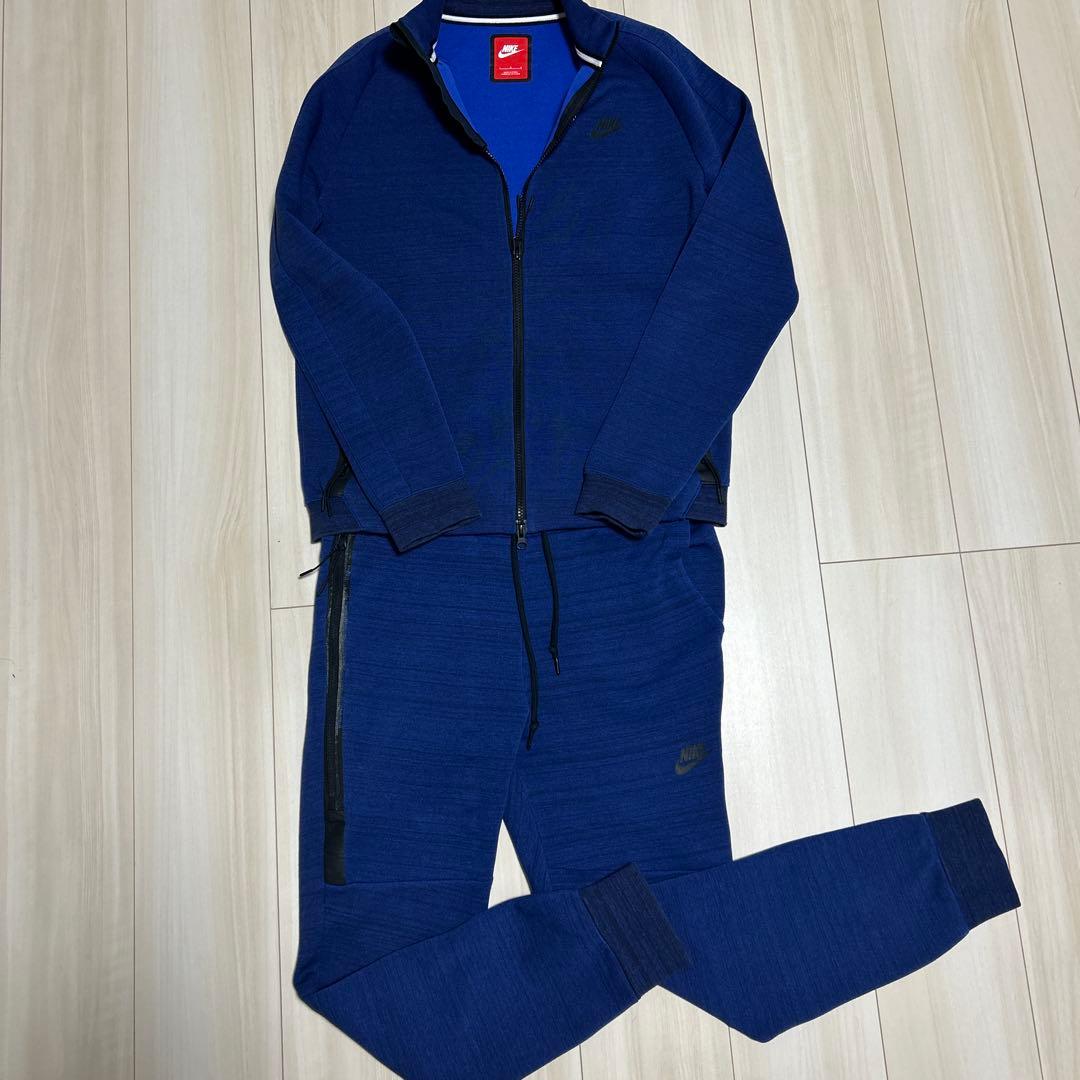 NIKE テックフリースセットアップネイビー 希少赤タグＬサイズ