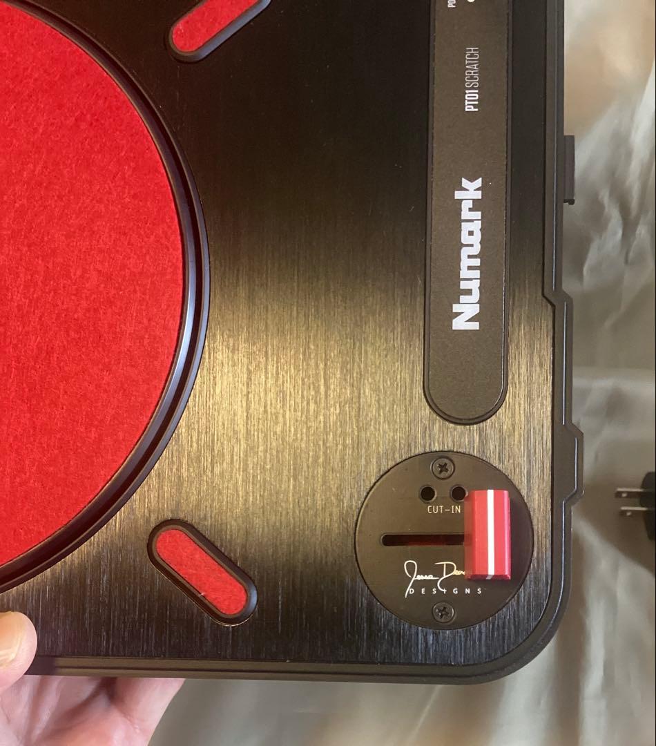 Numark PT01 Scratch + スクラッチ用カスタムフェーダー交換済