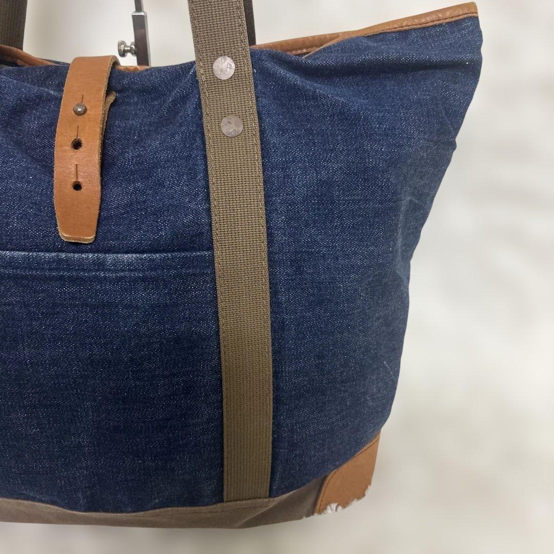 WARE HOUSE ウエアハウス　デニムトートバッグ　肩掛け　A4