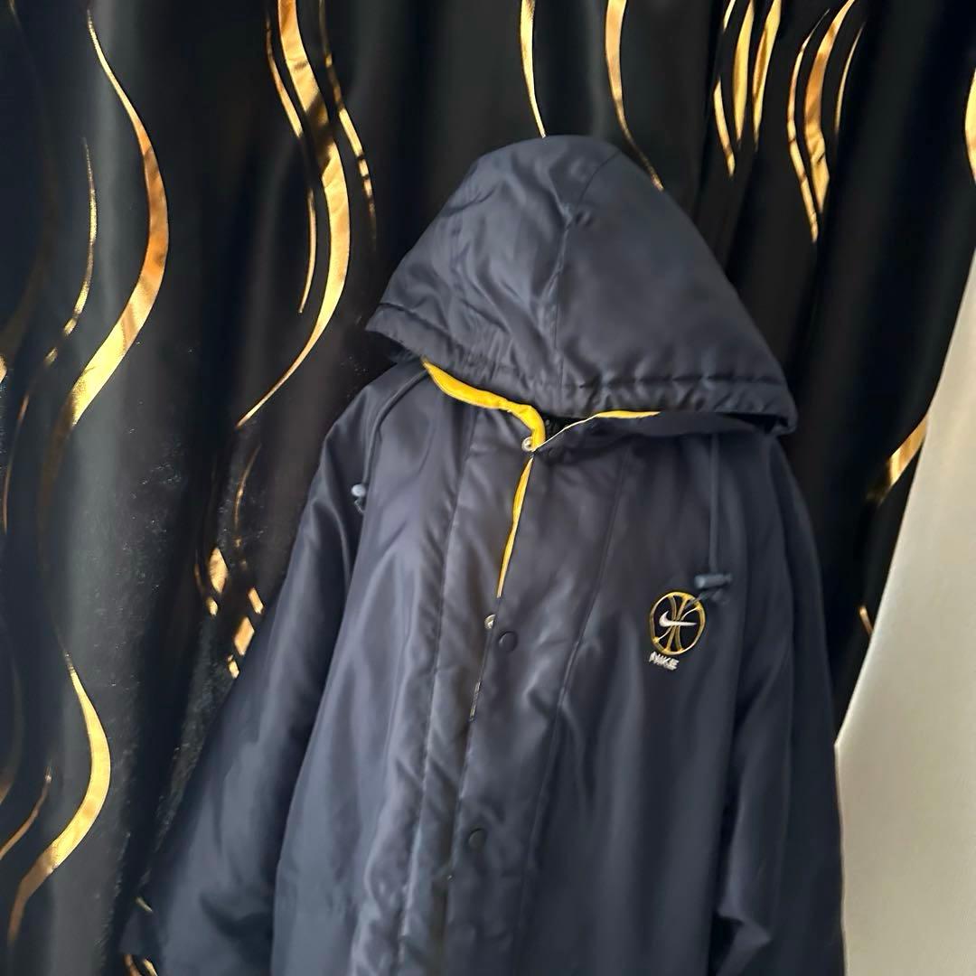 NIKE【90S】【バスケット】ネイビーグランドコート　ベンチコート　M
