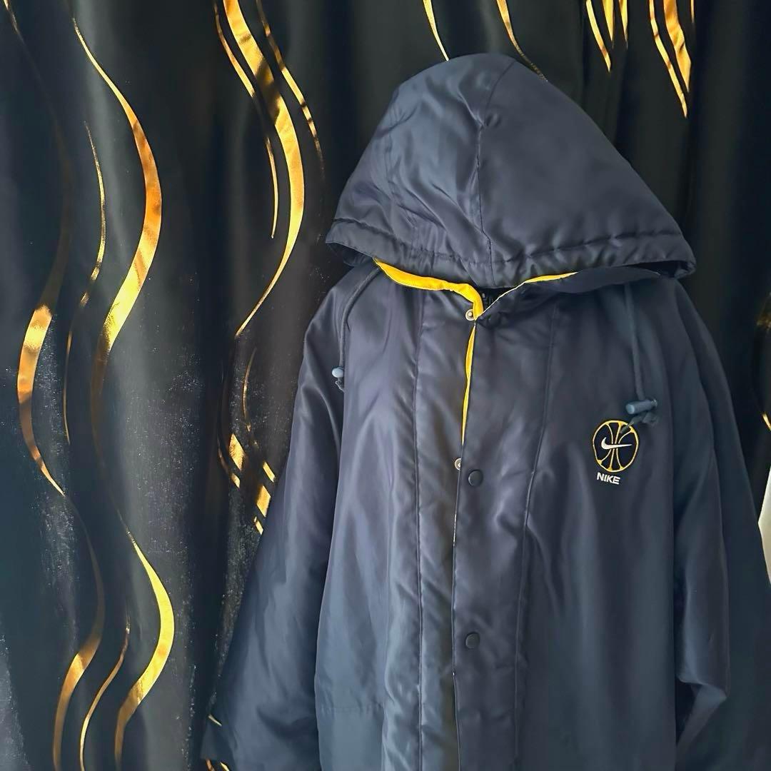 NIKE【90S】【バスケット】ネイビーグランドコート　ベンチコート　M