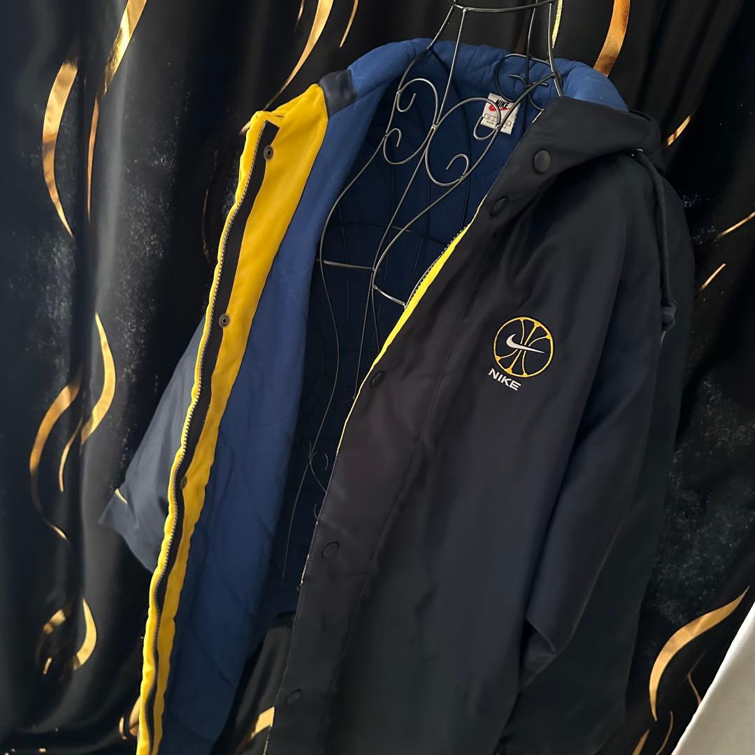 NIKE【90S】【バスケット】ネイビーグランドコート　ベンチコート　M