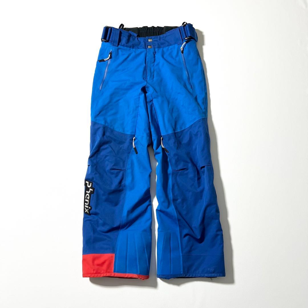 3391【美品】フェニックス　スキーウェア 上下セット デモチームプロ　青　白