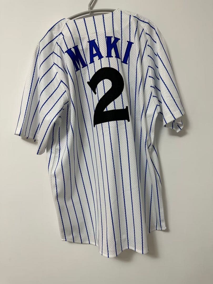 復刻☆横浜DeNAベイスターズユニフォーム　サイズ　Ｌ 豪華刺繍 牧 秀悟　2番