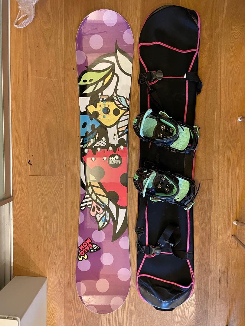 Salomon スノーボード LARK 144cm バインディング付き 女性用