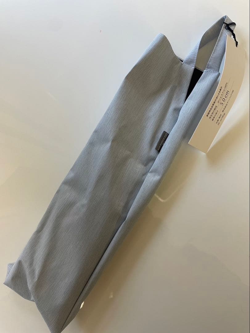 サンバリア100 折りたたみ日傘 ２段折 フロスト ブルー