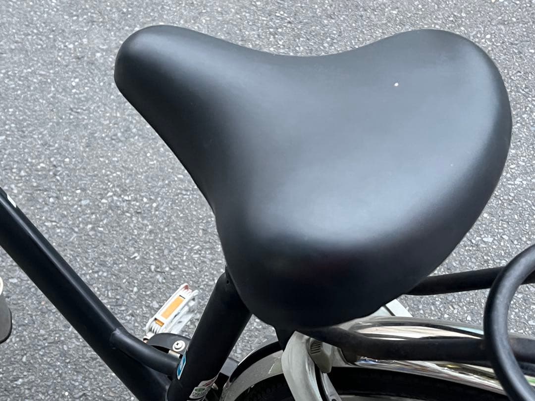 中古美品LEDオートライト内装3段自転車★大型カゴ★27インチ★黒※配達地域限定