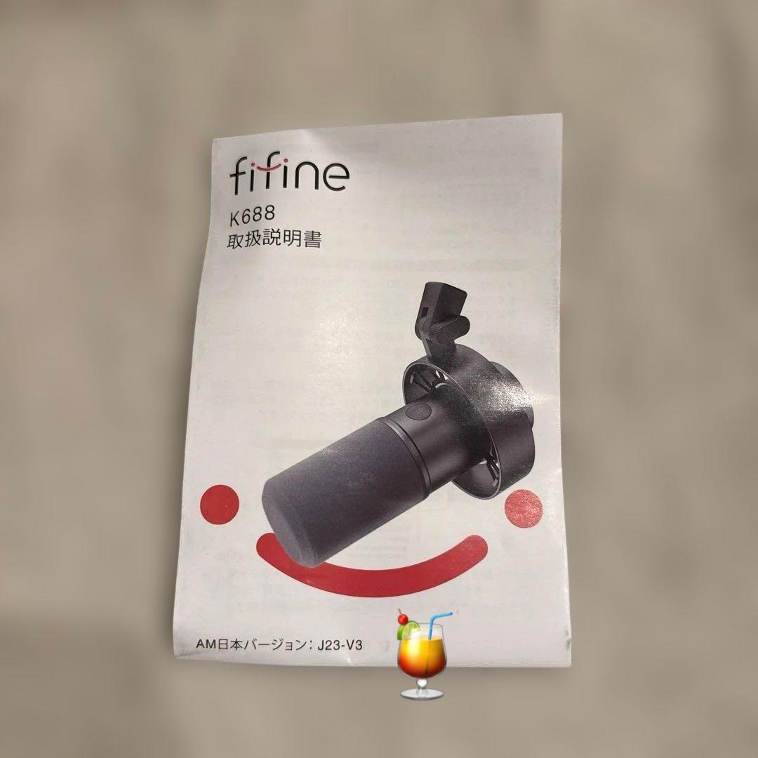 未使用）FIFINE ダイナミックポットキャストマイク USB/XLR接続可能