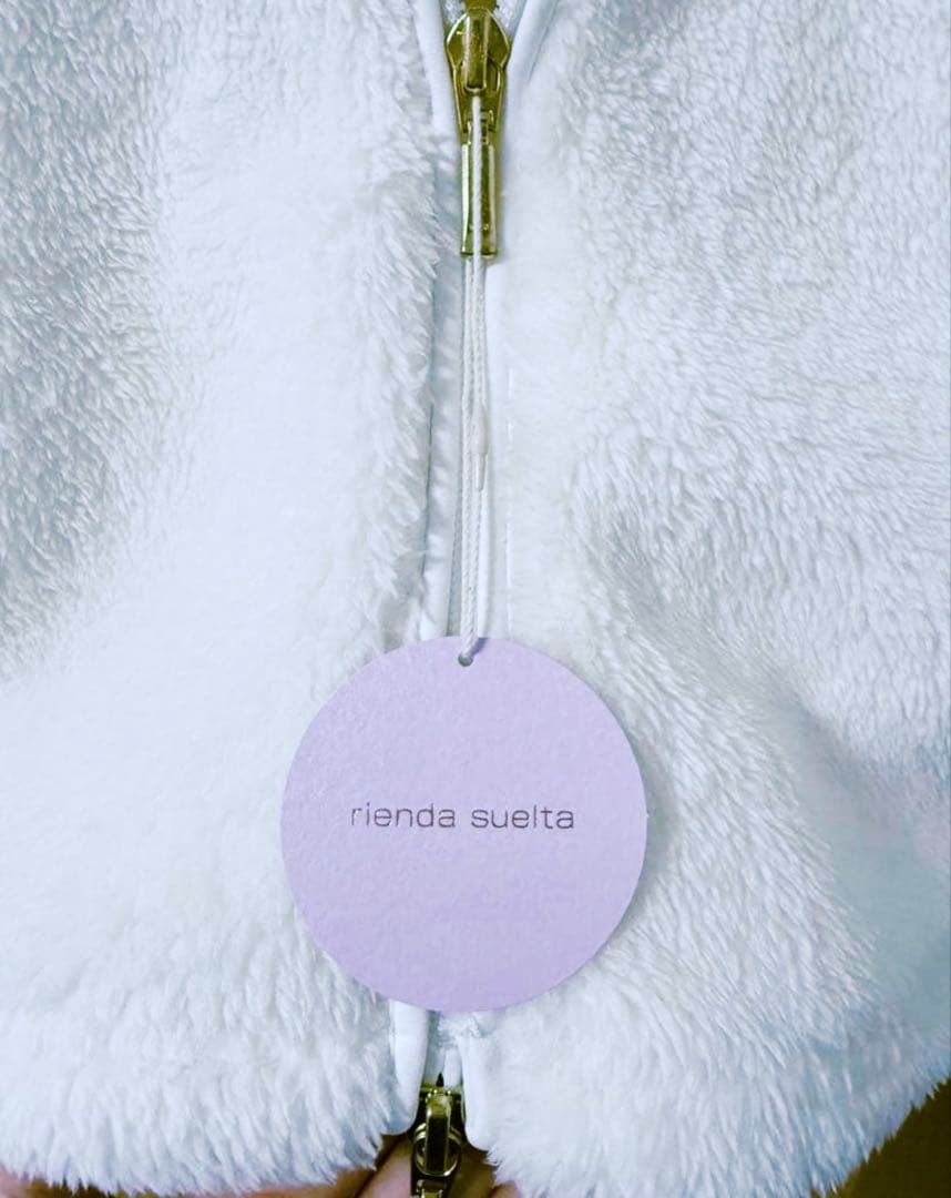 新品未使用品⭐︎リエンダスエルタ　リエンダゴルフ　もこもこパーカー　白　ゴルフ　M