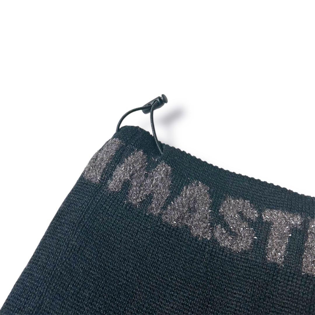 新品未使用　マスターバニーエディション　ラメロゴ ニットネックウォーマー