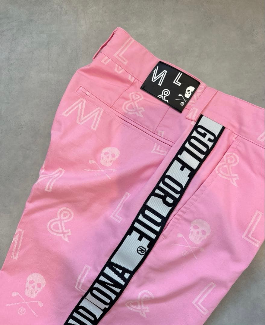 美品 ★ MARK&LONA 完売モデル ボトムス ピンク マーク&ロナ 正規品