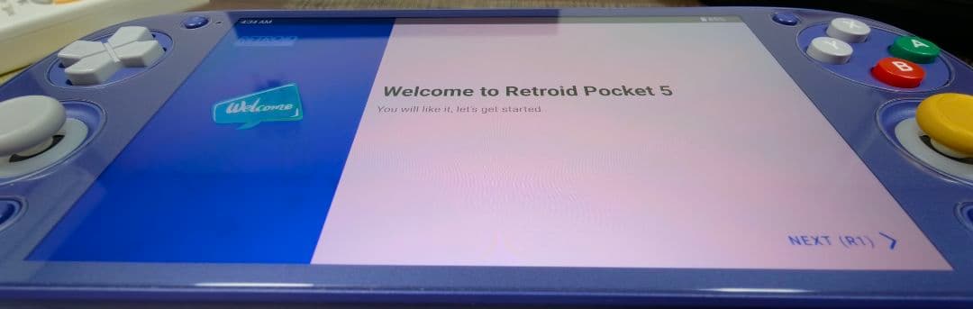 Retroid Pocket 5 GCパープル 美品 完品 グリップ付