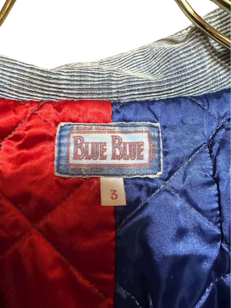 BLUE BLUE日本製/メイク加工キルティングランダムボタンデニムジャケット♡
