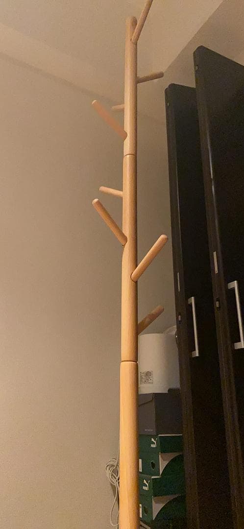 木製ポールハンガー 簡単組立