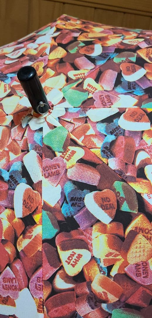 初期 90' HYSTERIC GLAMOUR カラフル ハートラムネ柄 傘