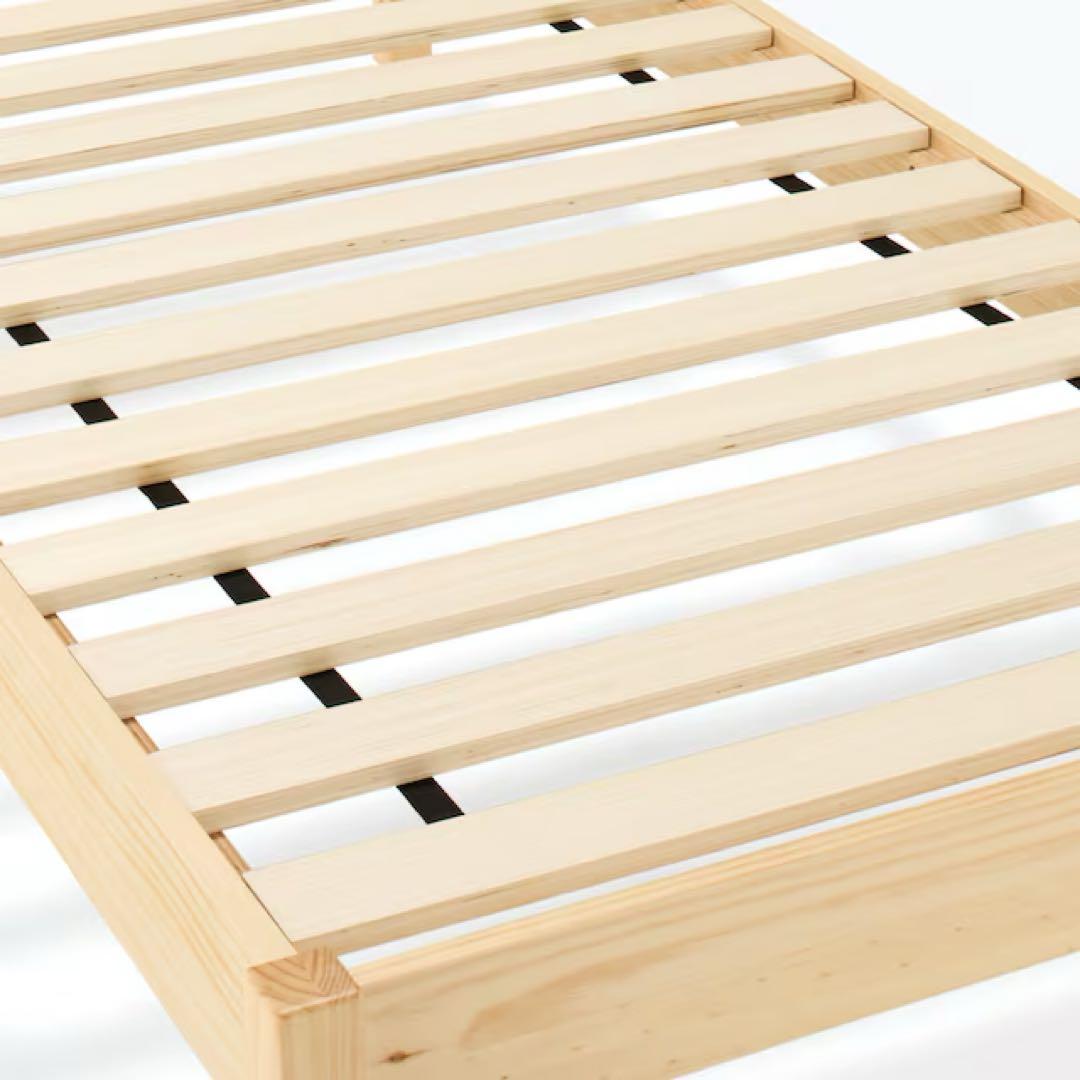 無印良品　バイン材　ベッドフレーム　スモール　木材