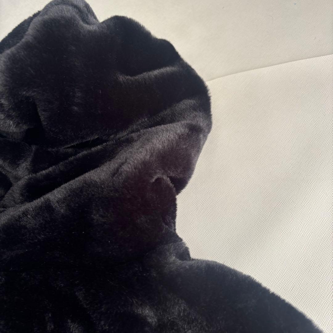 Dimmoire ディムモアール　ボア　ショート　フーディ　黒　ファー　地雷