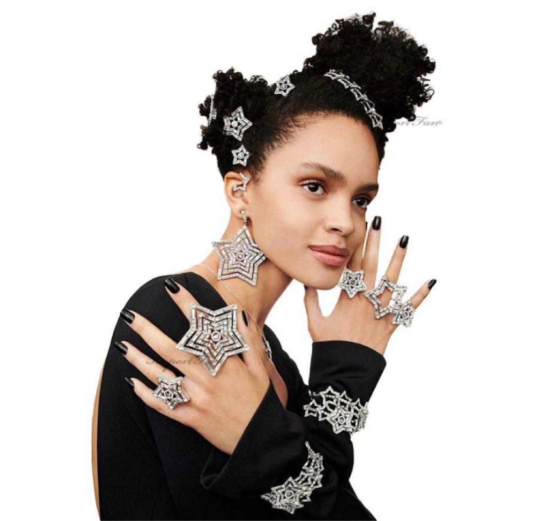 ほぼ未使用☆スワロフスキー Swarovski ヘアクリップ　ヘアピン三点セット