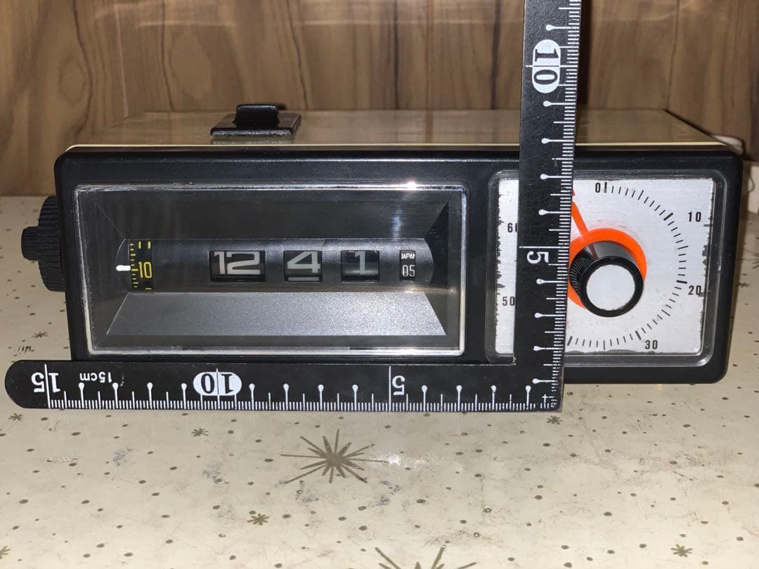 動作品ですが訳あり品　四国精機工業　ドリルタイマー　電気時計　スペースエイジ